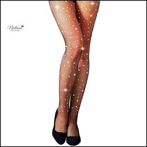 Fishnet Tights High Waist Stockings Nylon Spandex Party Wear